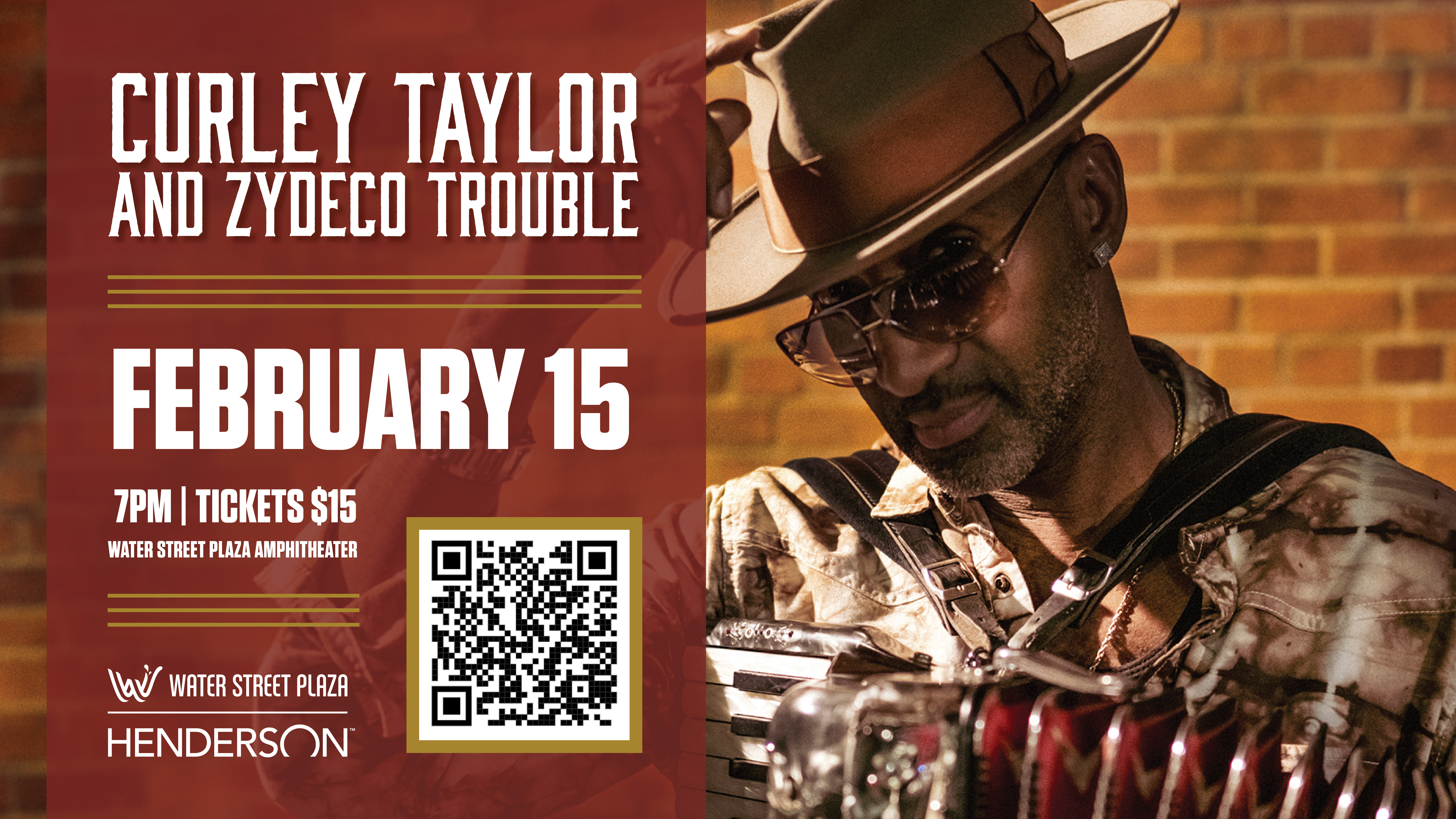 Curley Taylor and the Zydeco Trouble event poster