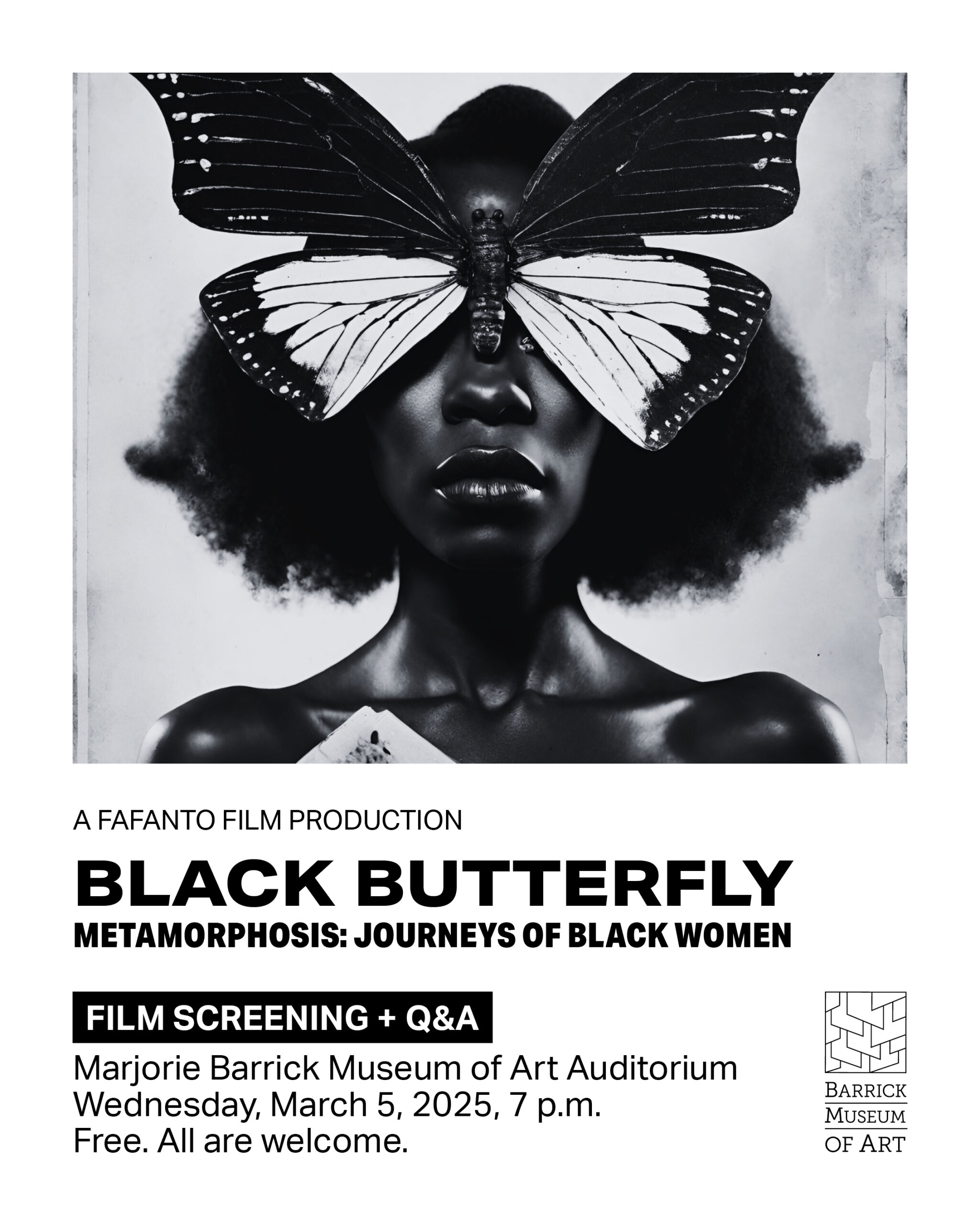 Black Butterfly event poster