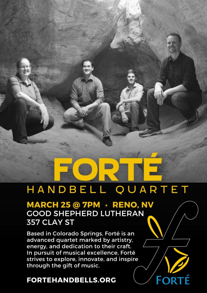 Forté Handbell Quartet Poster with performance information