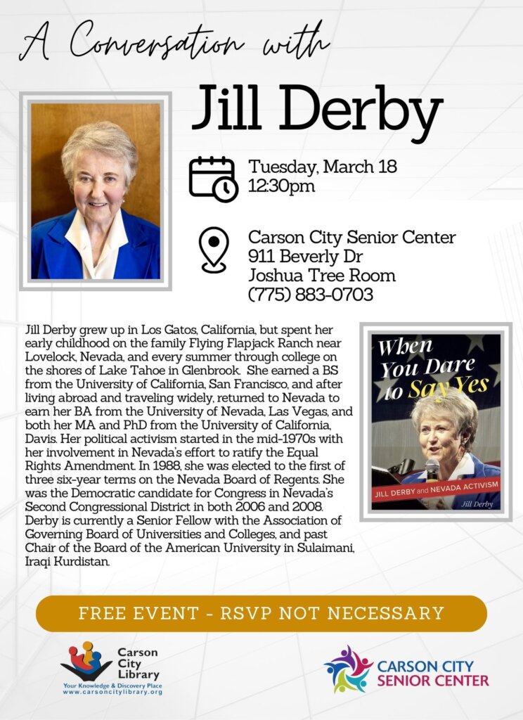 A Conversation with Jill Derby information with description