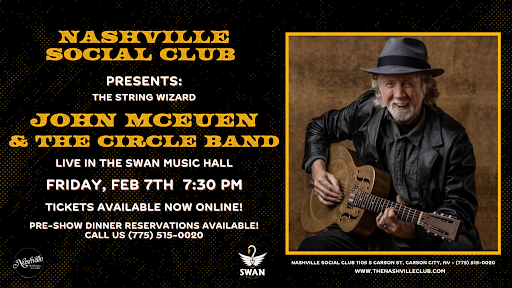 Event poster for John McEuen band