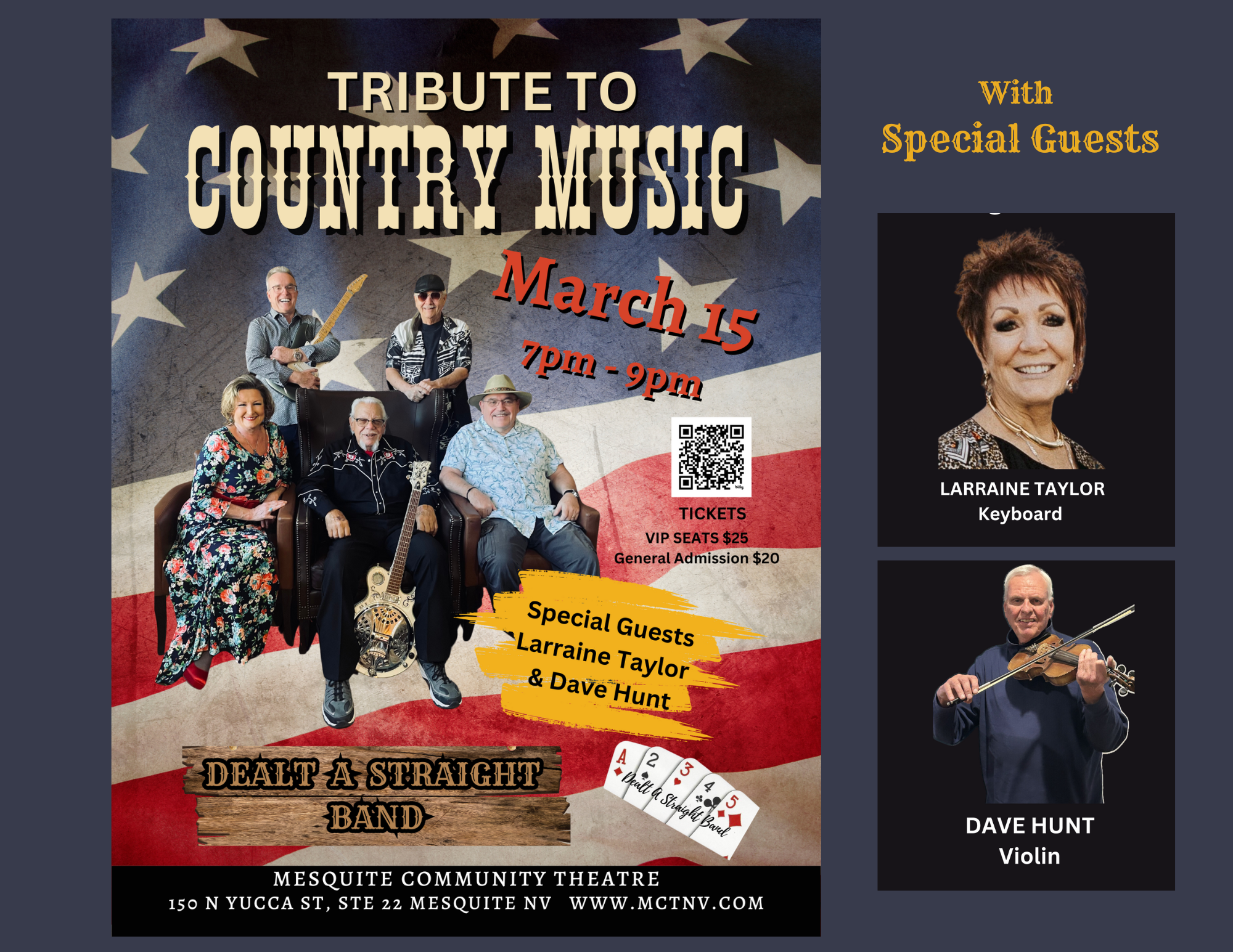 Poster for Tribute to Country Music concert